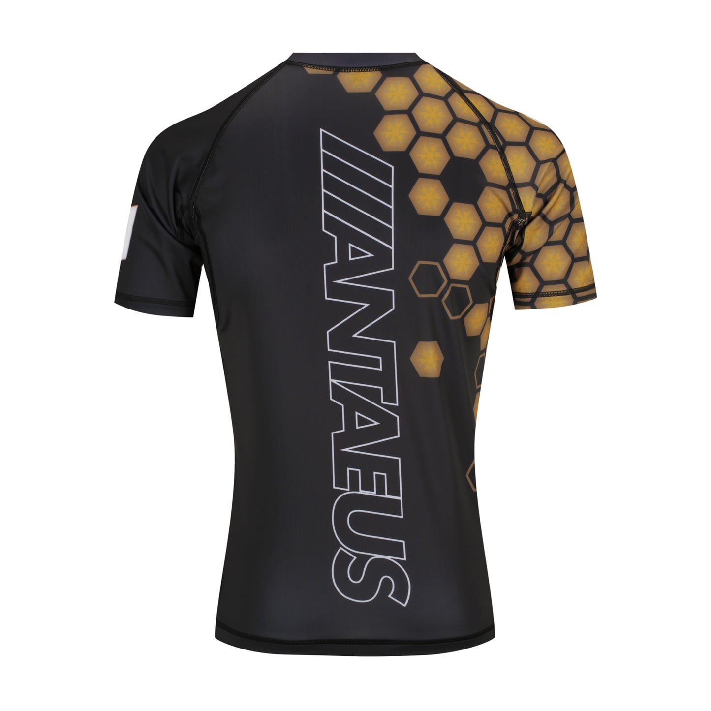 Short Sleeve Rash Guard - Brown Hex