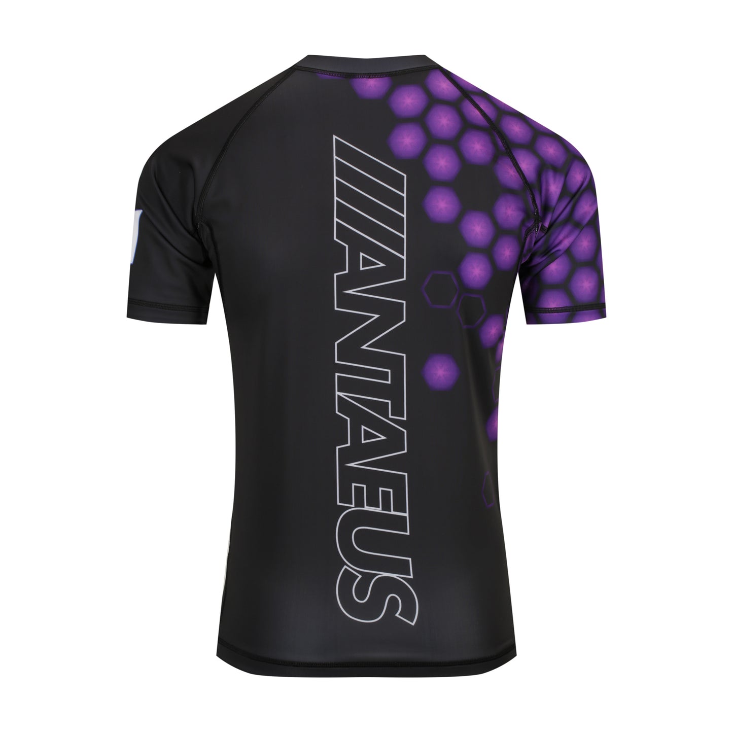 Short Sleeve Rash Guard - Purple Hex