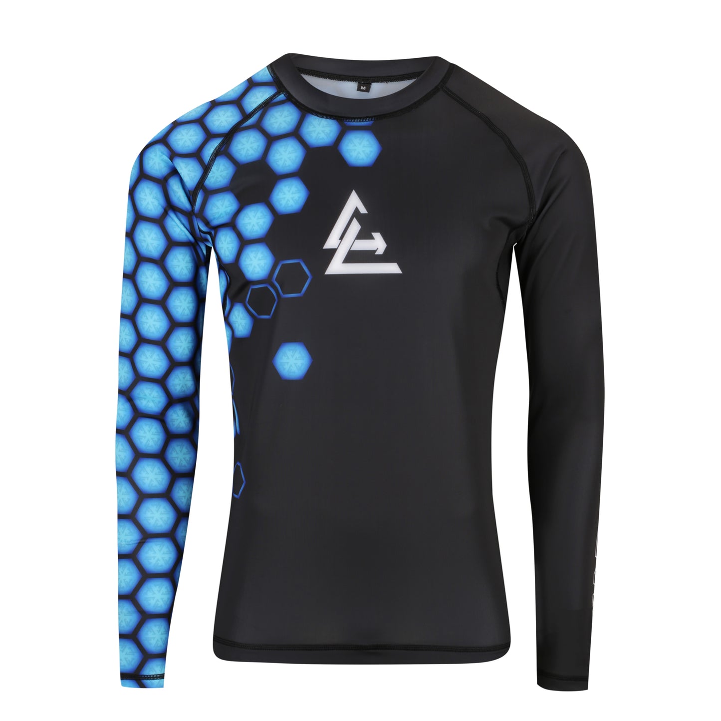 Long Sleeve Rash Guard - Blue Hex