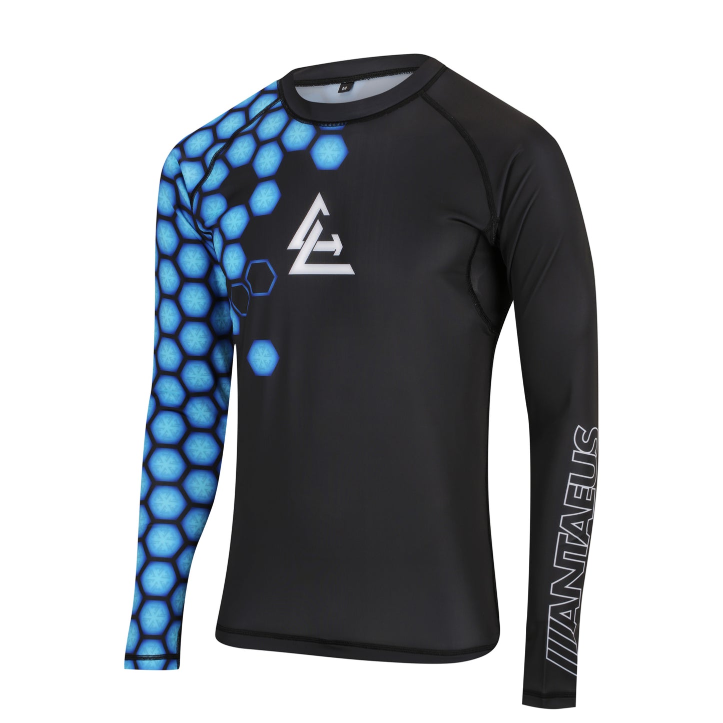 Long Sleeve Rash Guard - Blue Hex