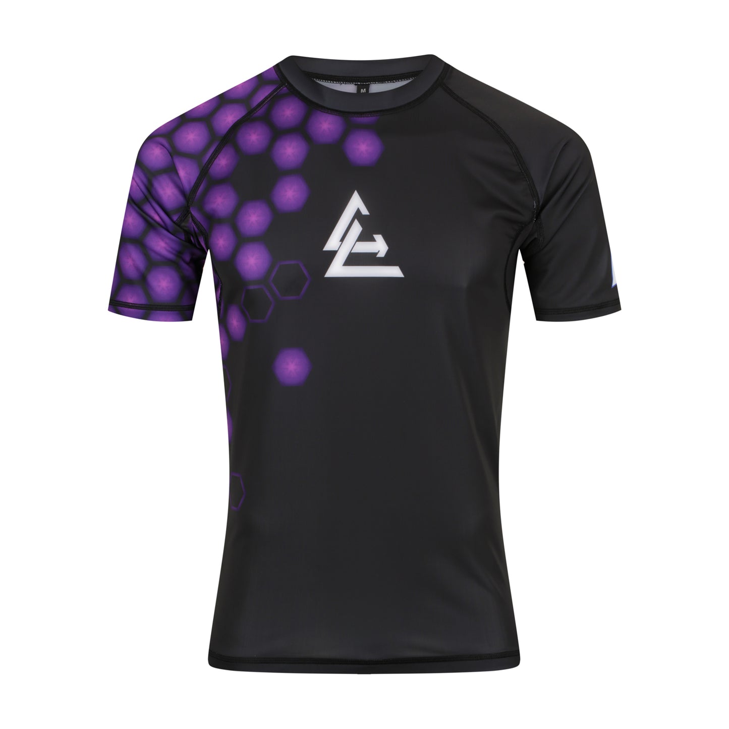 Short Sleeve Rash Guard - Purple Hex