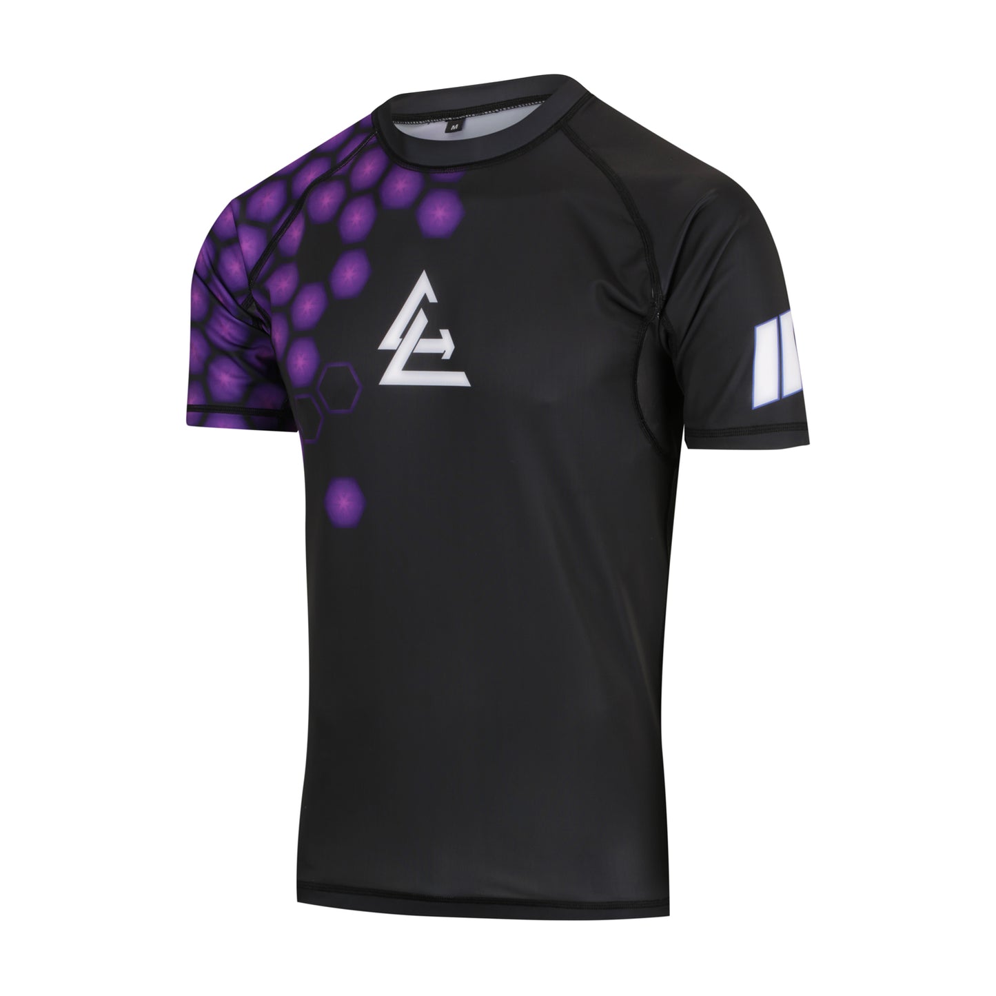 Short Sleeve Rash Guard - Purple Hex