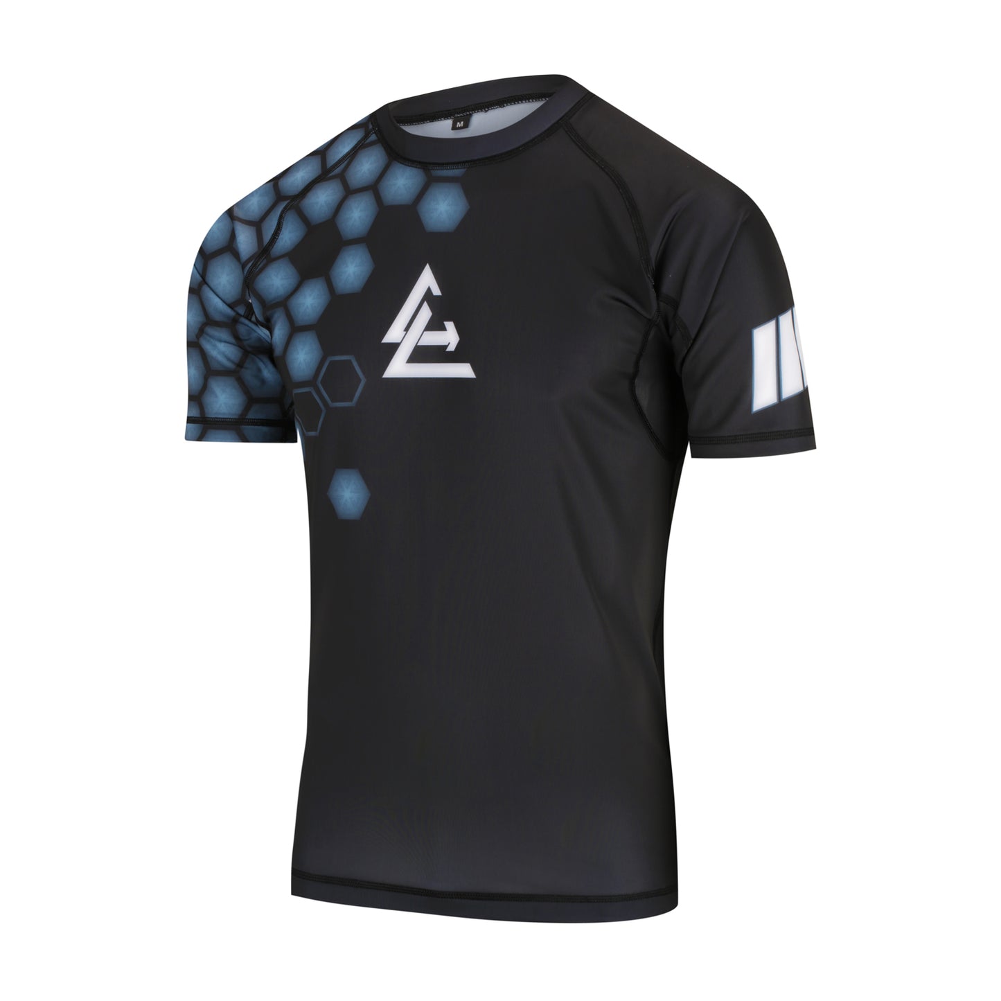 Short Sleeve Rash Guard - Black Hex